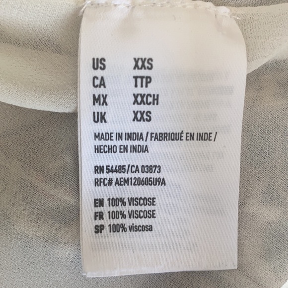 American Eagle Outfitters patterned cold shoulder cutout dress Size XXS - Picture 9 of 9